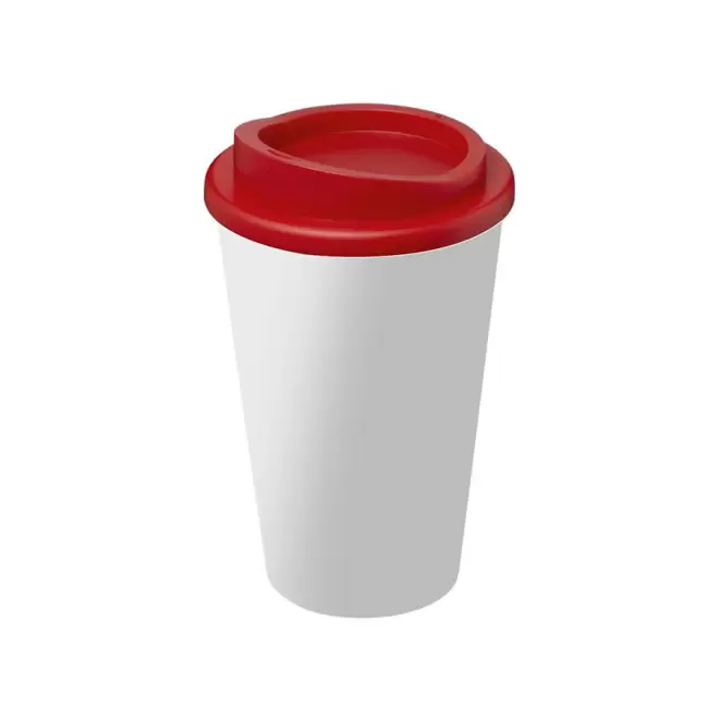 GOBELET PUBLICITAIRE ISOTHERME AMERICANO® QUADRI 'IBON' - rouge