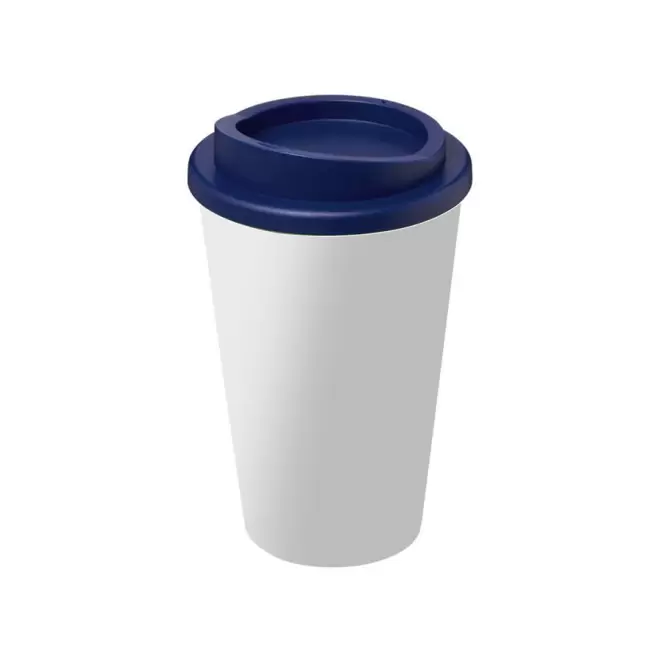 GOBELET PUBLICITAIRE ISOTHERME AMERICANO® QUADRI 'IBON' - bleu foncé