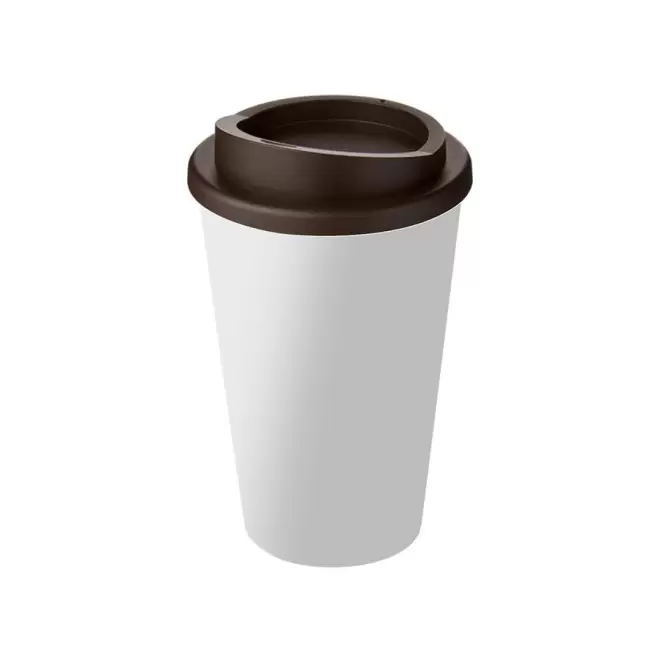 GOBELET PUBLICITAIRE ISOTHERME AMERICANO® QUADRI 'IBON' - marron