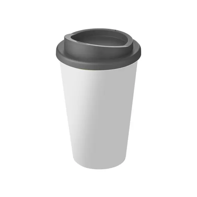 GOBELET PUBLICITAIRE ISOTHERME AMERICANO® QUADRI 'IBON' - gris