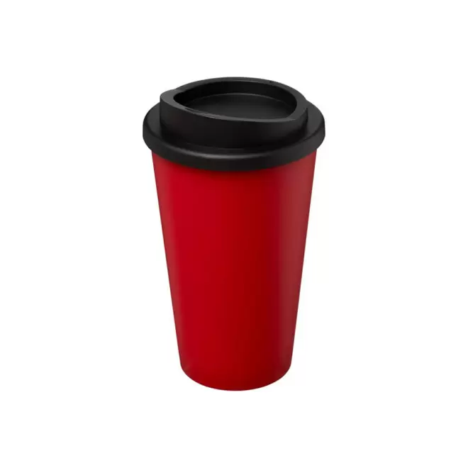 GOBELET PUBLICITAIRE ISOTHERME AMERICANO® 350 ML 'IBON' - rouge/noir
