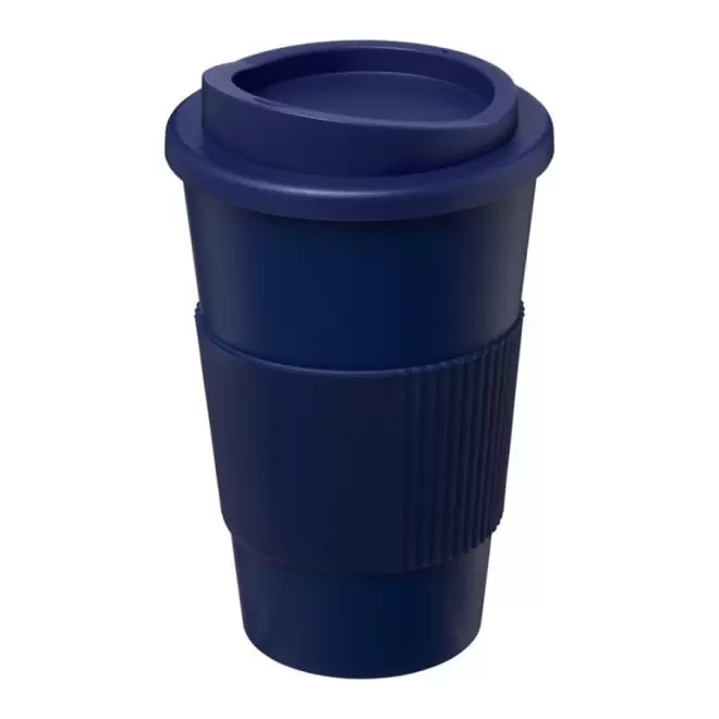 GOBELET PUBLICITAIRE GRIP ISOTHERME AMERICANO® 350 ML 'PULI' - bleu