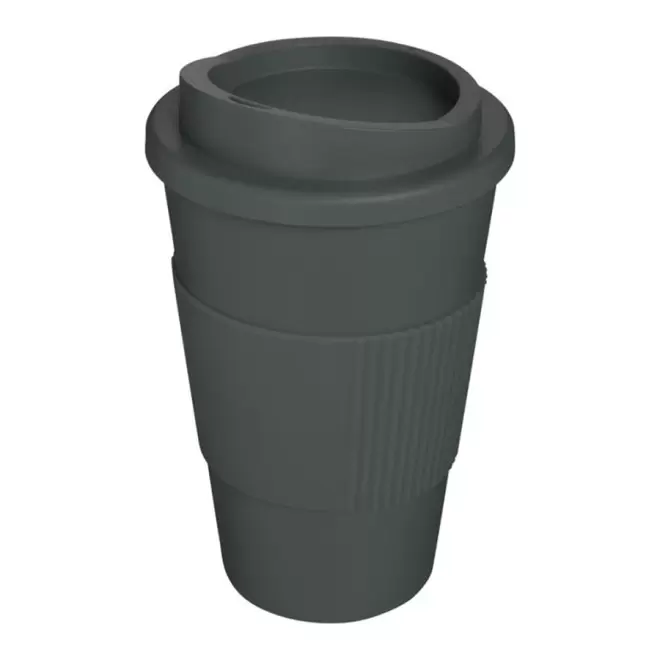 GOBELET PUBLICITAIRE GRIP ISOTHERME AMERICANO® 350 ML 'PULI' - gris