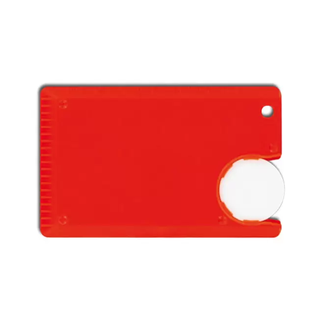 GRATTOIR PARE-BRISE PUBLICITAIRE AVEC JETON 'WINTA' - rouge