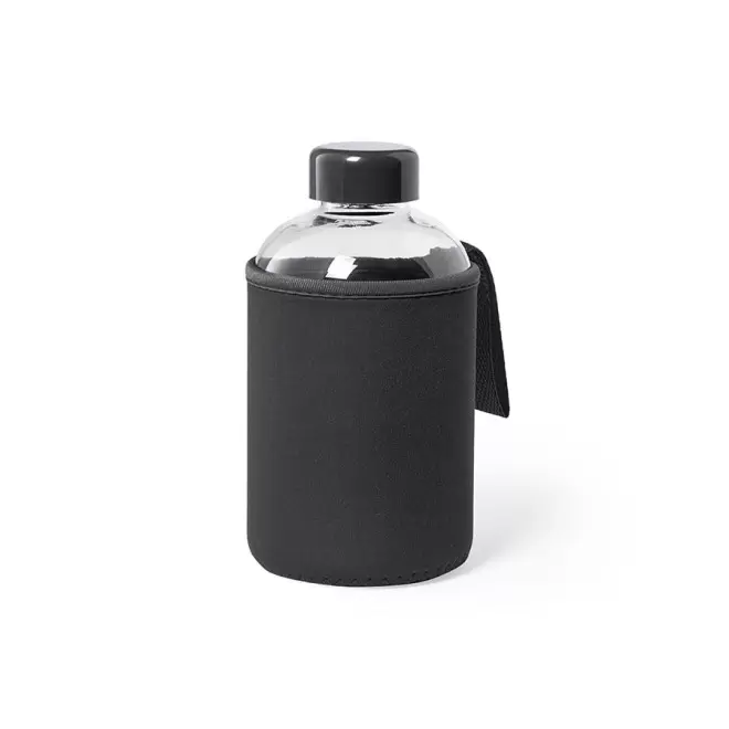 BOUTEILLE PUBLICITAIRE EN VERRE 600 ML 'BERTAH' - noir