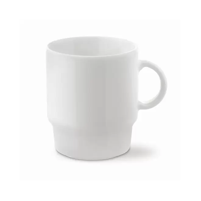 MUG PUBLICITAIRE EN PORCELAINE 250 ML 'SALIA EUROPE' - blanc