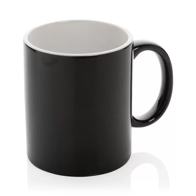 MUG PERSONNALISÉ EN CÉRAMIQUE 350 ML 'DOKIO' - noir