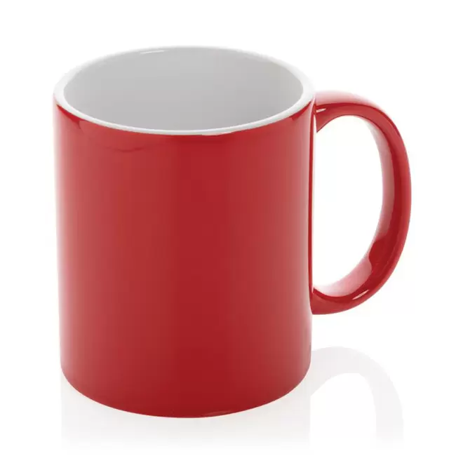 MUG PERSONNALISÉ EN CÉRAMIQUE 350 ML 'DOKIO' - rouge