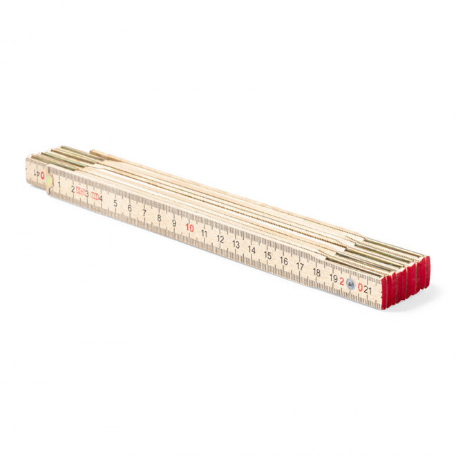 MÈTRE PLIANT PERSONNALISABLE EN BOIS 'MINESURA' 2M - naturel