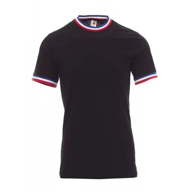 TEE-SHIRT PERSONNALISABLE FRANCE 'FRANCHI' - noir/france