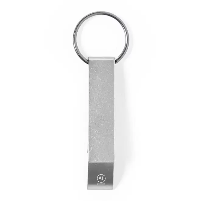PORTE-CLÉS DÉCAPSULEUR PERSONNALISE 'OFFNER RECYCLE' - argenté