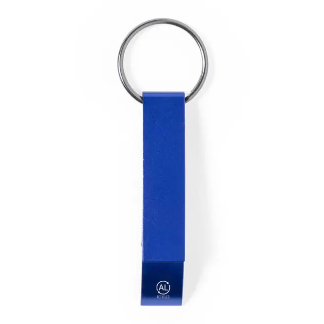 PORTE-CLÉS DÉCAPSULEUR PERSONNALISE 'OFFNER RECYCLE' - bleu