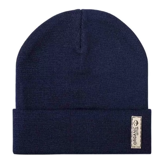 BONNET À REVERS PERONNALISABLE 'BOLIMO BIO' - bleu marine