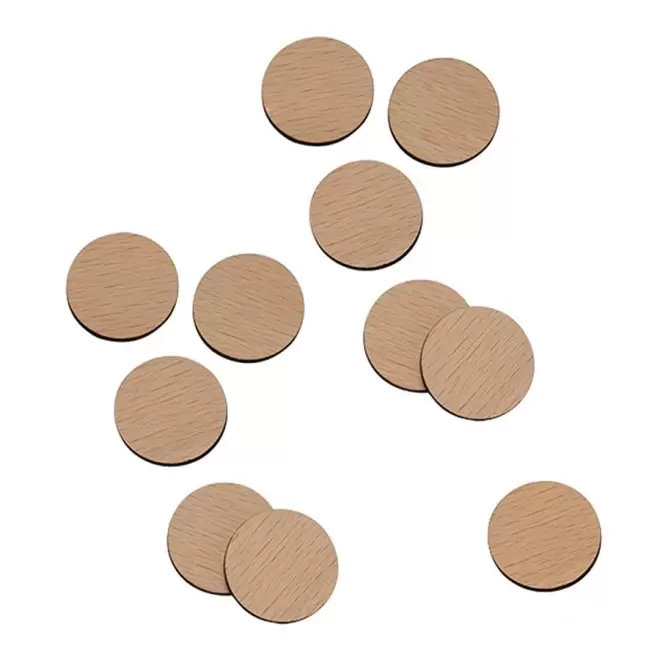 JETON DE CADDY PUBLICITAIRE 'WOOD' - bois