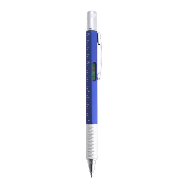 STYLO PERSONNALISABLE MULTIFONCTIONS ALUMINIUM 'SAURILA' - bleu