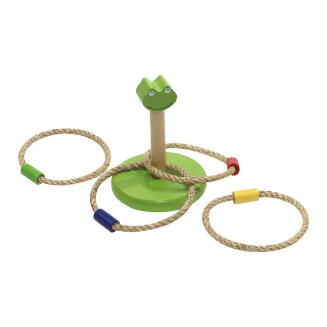 JEU D'ANNEAUX PERSONNALISE EN BOIS 'GRIGRIL' - multicolore