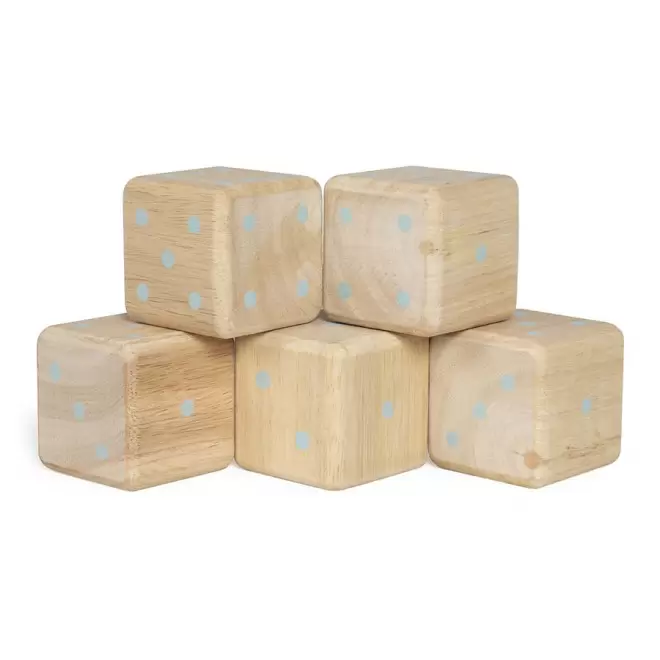 JEU DE DES PUBLICITAIRE 'POULTIO' - bois