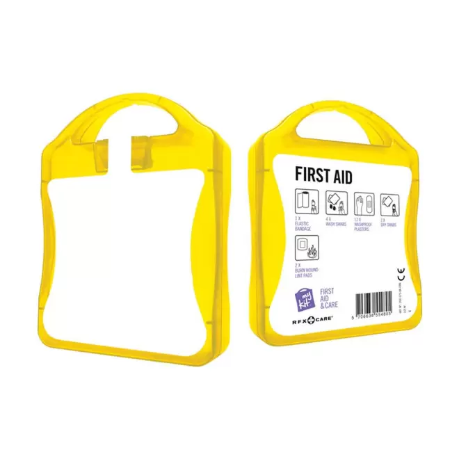 KIT DE SECOURS PUBLICITAIRE 'MY KIT PREMIERS SECOURS' - jaune