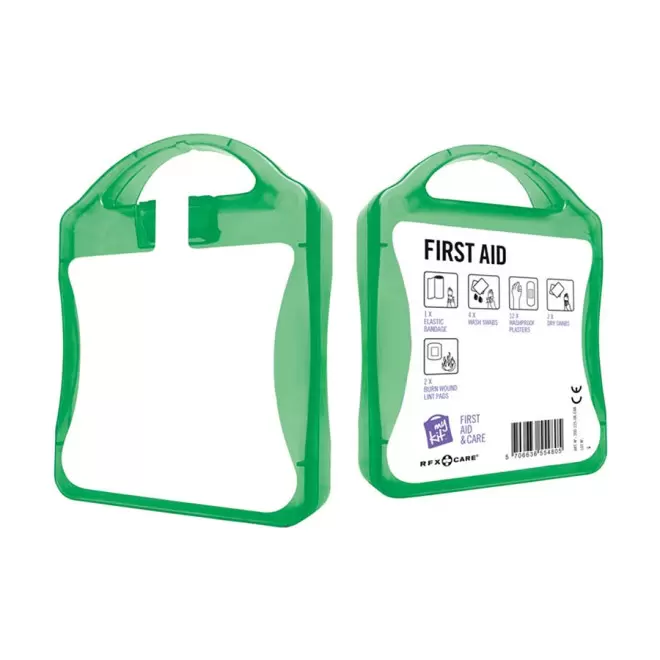 KIT DE SECOURS PUBLICITAIRE 'MY KIT PREMIERS SECOURS' - vert