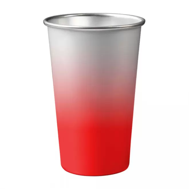 GOBELET MAGIQUE EN ALU RECYCLE 45CL PERSONNALISABLE 'DIVERTY' - rouge