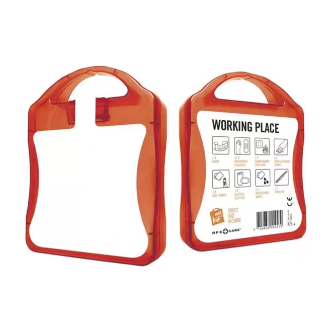 KIT DE SECOURS PUBLICITAIRE 'MY KIT TRAVAIL' - rouge