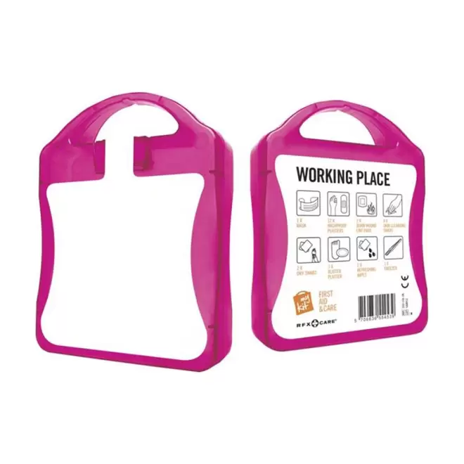 KIT DE SECOURS PUBLICITAIRE 'MY KIT TRAVAIL' - magenta