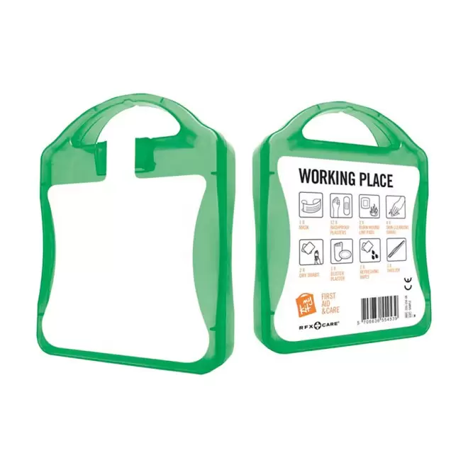 KIT DE SECOURS PUBLICITAIRE 'MY KIT TRAVAIL' - vert