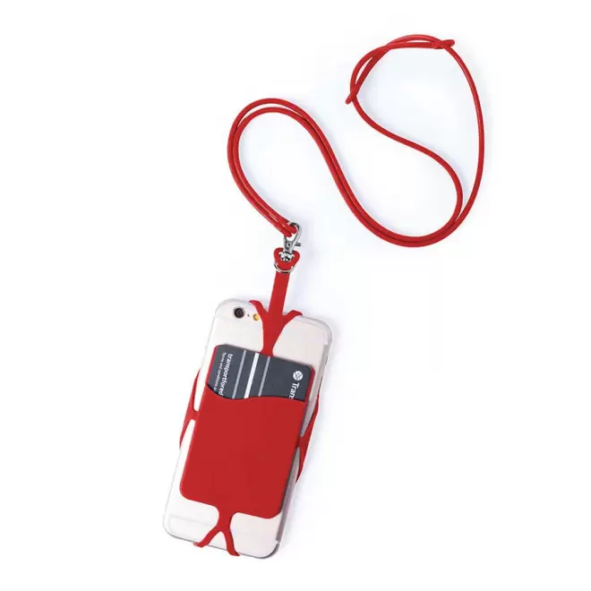 LANYARD TELEPHONE PERSONNALISABLE 'NICOLHIAS' - rouge