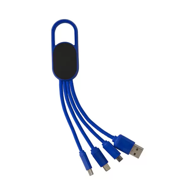 CABLE DE CHARGE PERSONNALISABLE 'IDRYS' - bleu