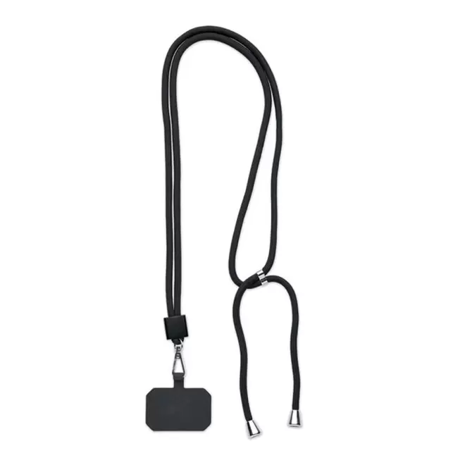 TOUR DE COU TELEPHONE CORDON PERSONNALISABLE 'MOBILA FULL BLACK' - noir