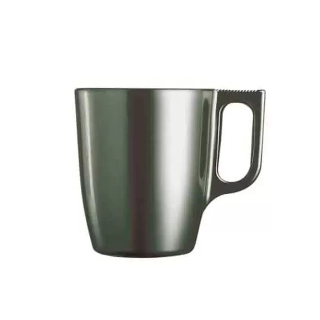MUG EN VERRE PERSONNALISE MIF 250ML 'FLASHY' - vert sauge