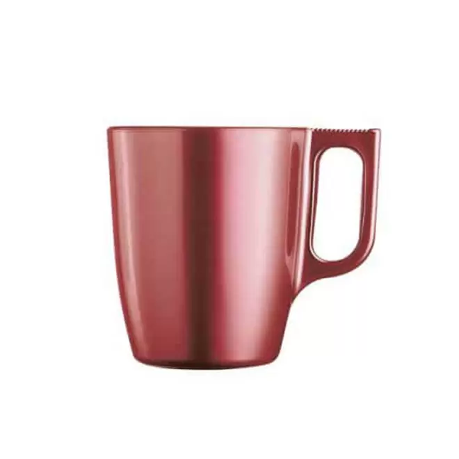 MUG EN VERRE PERSONNALISE MIF 250ML 'FLASHY' - rouge astral