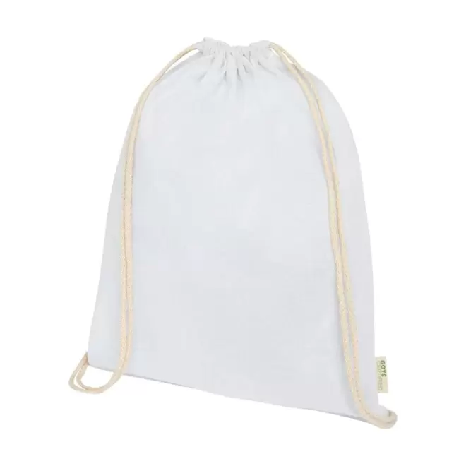 SAC À DOS PUBLICITAIRE EN COTON BIO 140 GR/M² 'PAPEY' - blanc