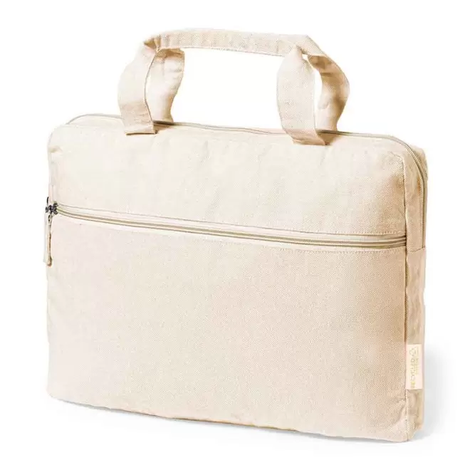 SACOCHE D'ORDINATEUR PUBLICITAIRE 'BOPLAR' - naturel