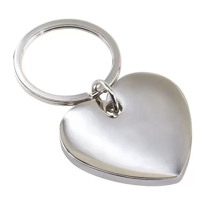PORTE-CLES PERSONNALISABLE 'METALO' - coeur