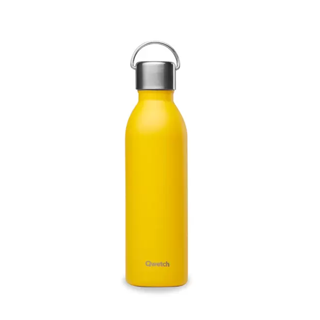 BOUTEILLE ISOTHERME PERSONNALISABLE QWETCH® 'ACTIVE' 600ML - curry