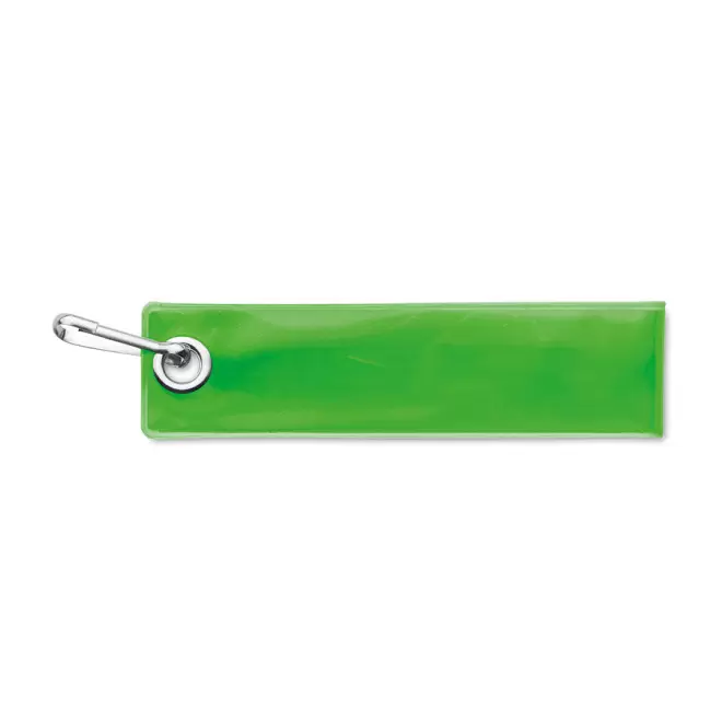 PORTE-CLÉS PERSONNALISÉ RÉFLÉCHISSANT PVC 'WING - vert