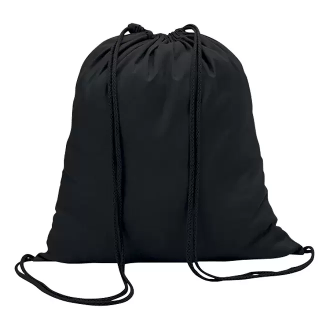 SAC À DOS PUBLICITAIRE EN COTON 'RHIDA COULEUR' 100 GR/M² - noir