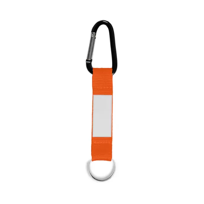 PORTE-CLÉS AVEC MOUSQUETON PERSONNALISÉ 'HOOKY PVC' - orange