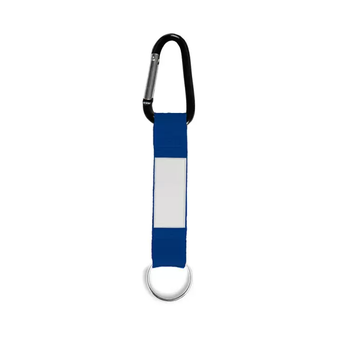 PORTE-CLÉS AVEC MOUSQUETON PERSONNALISÉ 'HOOKY PVC' - bleu royal