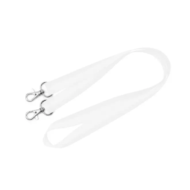 TOUR DE COU PERSONNALISÉ DOUBLE ACCROCHES 'NATHOU EUROPE' - blanc