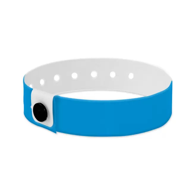 BRACELET PERSONNALISÉ EN VINYLE 'PUNCHY' - bleu