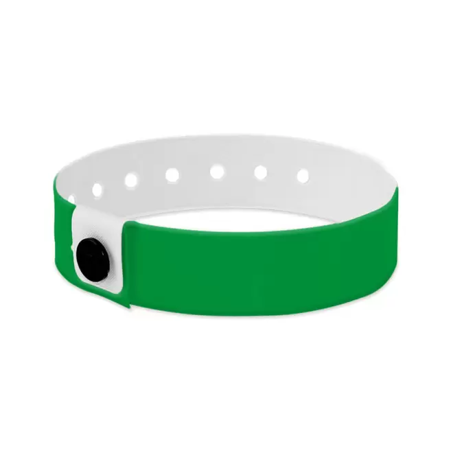 BRACELET PERSONNALISÉ EN VINYLE 'PUNCHY' - vert kelly