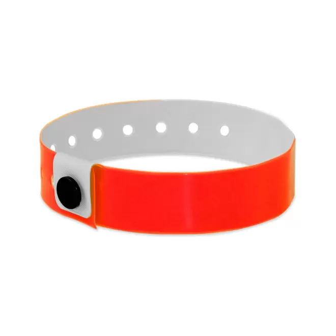 BRACELET PERSONNALISÉ EN VINYLE 'PUNCHY' - rouge tango