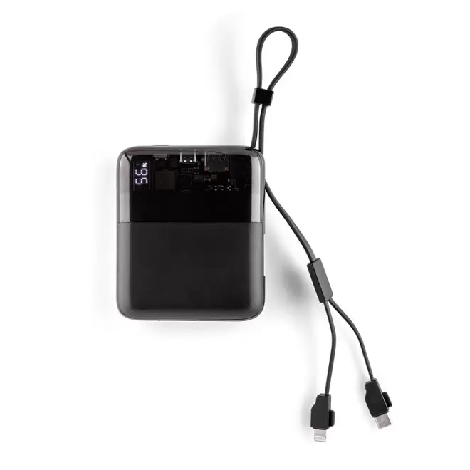 BATTERIE PERSONNALISABLE LIVOO® 10 000 MAH 20 W 'DROUAN' - noir