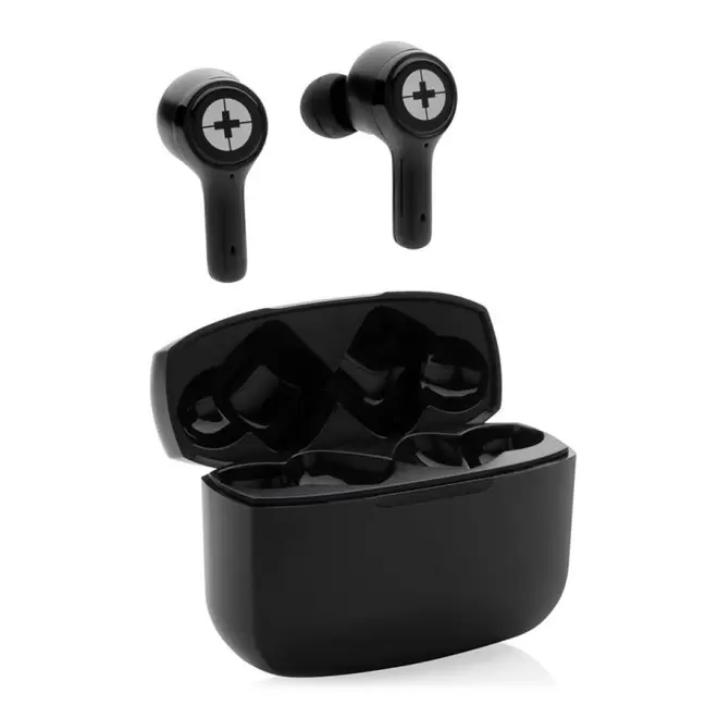 ÉCOUTEURS PUBLICITAIRE ANC TWS SWISS PEAK® 'REPROC' - noir