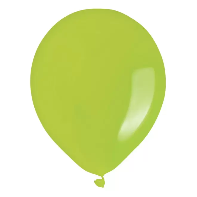 LOT DE 100 BALLONS DE BAUDRUCHE PUBLICITAIRES ø25 CM 'LUFT' - vert pomme