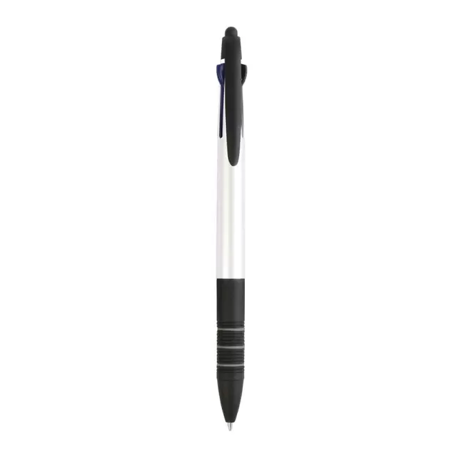 STYLO PUBLICITAIRE 3 COULEURS AVEC STYLET 'MAYALL' - blanc