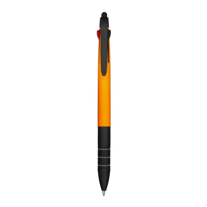 STYLO PUBLICITAIRE 3 COULEURS AVEC STYLET 'MAYALL' - orange