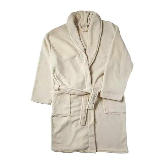 PEIGNOIR POLAIRE PUBLICITAIRE 'COULOSS'  - beige